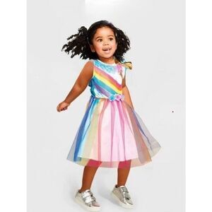 NEW Hyde & Eek Boutique Girls 4T/5T Rainbow Fairy Unicorn Costume